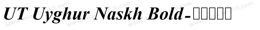 UT Uyghur Naskh Bold字体转换